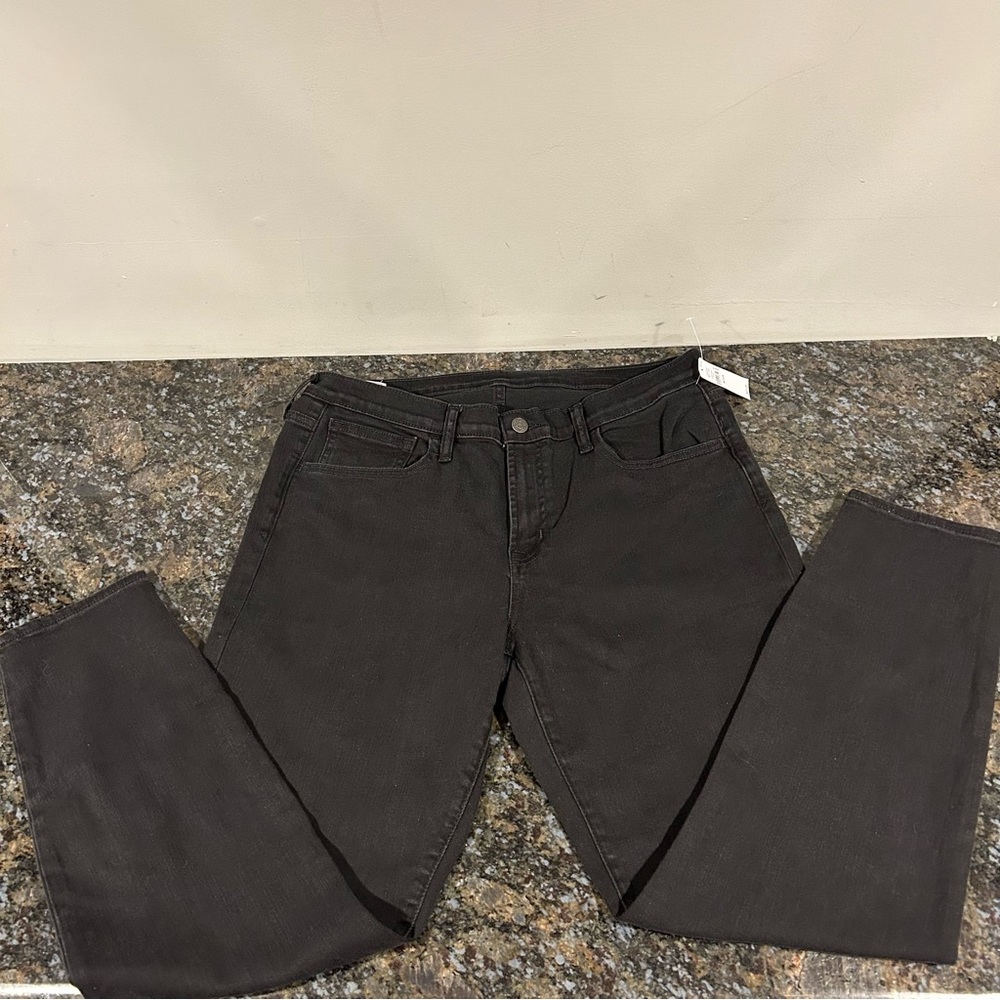 NWT Gap Black Jeans Womens 14 Men’s 32 True Skinny Midrise